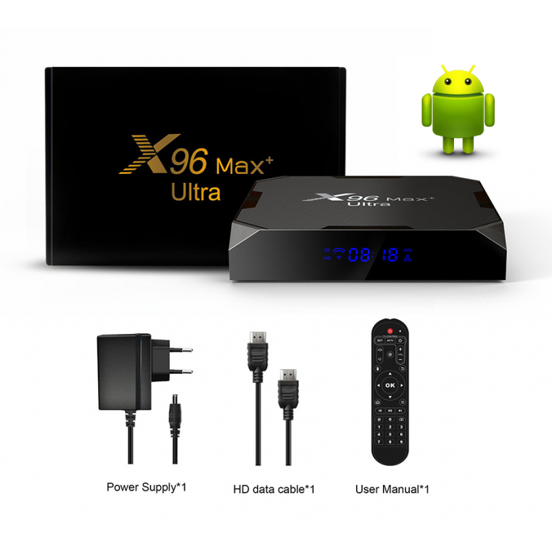 TV BOX INTELIGENTE X96 4K ULTRA HD ANDROID 11 WI-FI
