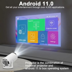 PROYECTOR PORTATIL MAGCUBIC HY300 ANDROID 11 BLUETOOTH WI-FI 6.0 4K FHD